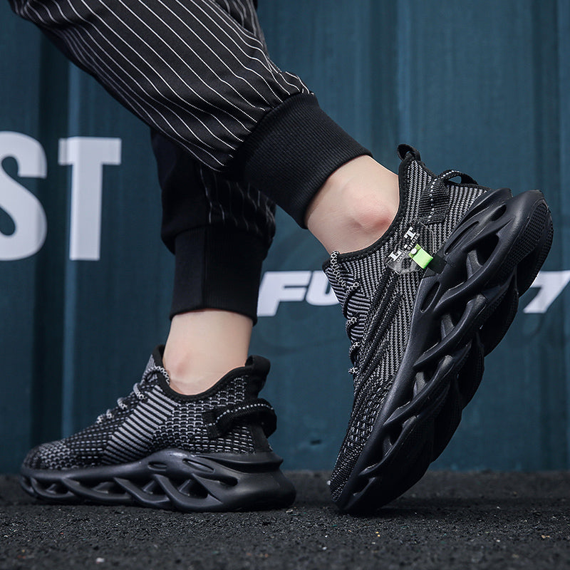 Scarpe da ginnastica sportive da uomo virali TikTok con lacci 2024 alla moda casual con suola intrecciata ultraleggera e testurizzata, scarpe comode | 2206