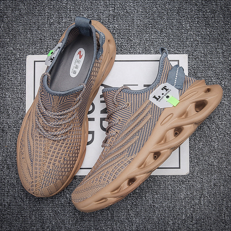Scarpe da ginnastica sportive da uomo virali TikTok con lacci 2024 alla moda casual con suola intrecciata ultraleggera e testurizzata, scarpe comode | 2206