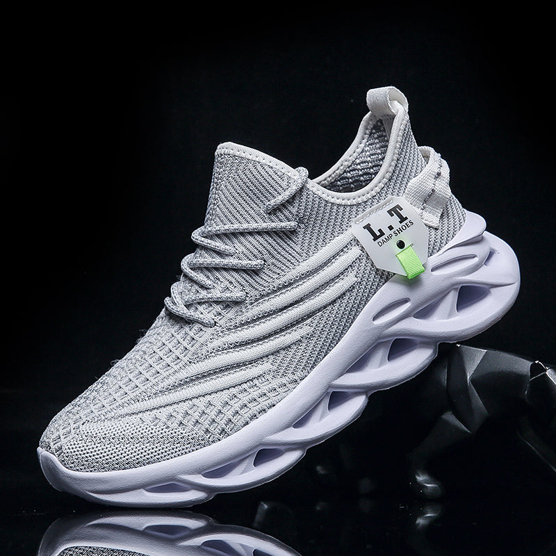 Scarpe da ginnastica sportive da uomo virali TikTok con lacci 2024 alla moda casual con suola intrecciata ultraleggera e testurizzata, scarpe comode | 2206