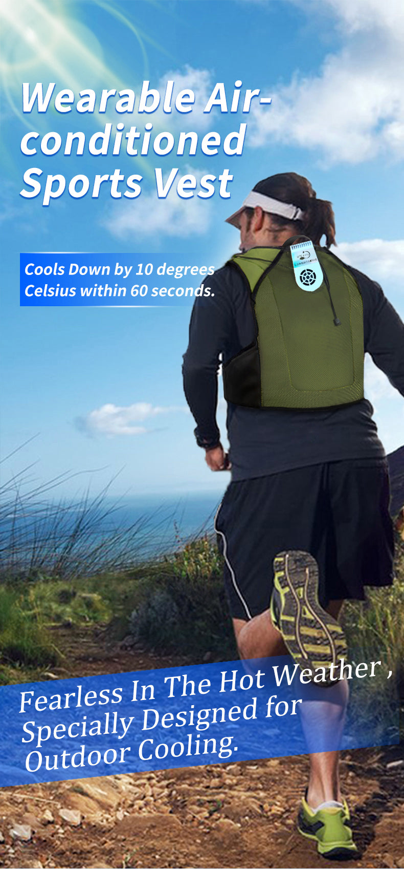 Gilet de sport rafraîchissant et climatisé pour homme SenmiCool | SM001