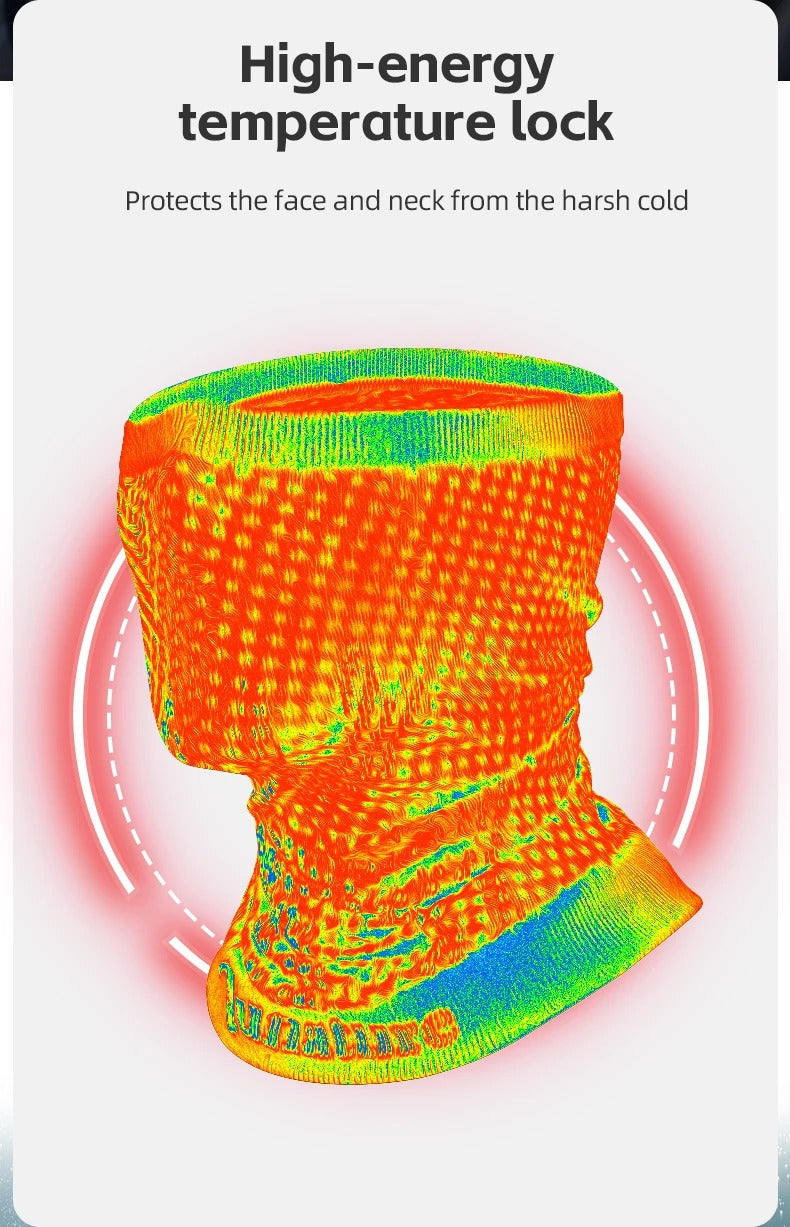 Maschera da sci antivento invernale in pile per ciclismo, sciarpa da esterno | WB022
