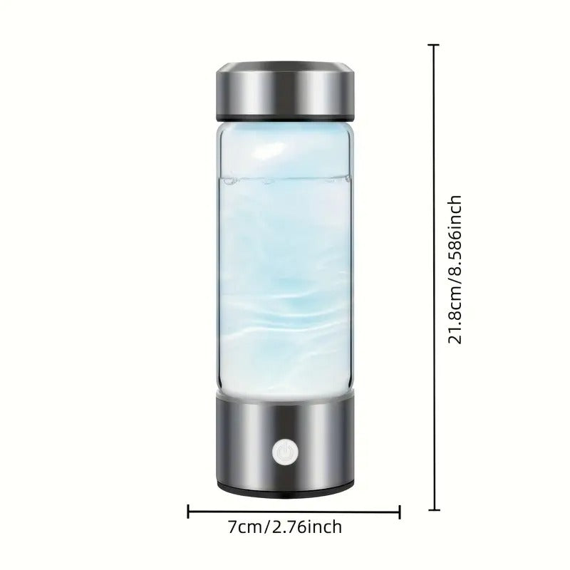 Hydrogen Water Bottle – USB Rechargeable & Portable with Stainless Steel Cap Transforms Regular Water into Hydrogen-Rich Hydration | TQ-08