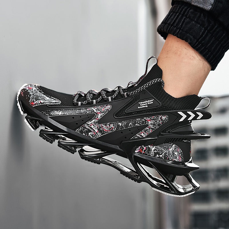 Men's Lightweight Running Sneakers Fashion Casual Flying Woven Trainers Blade Sports Shoes | 1236