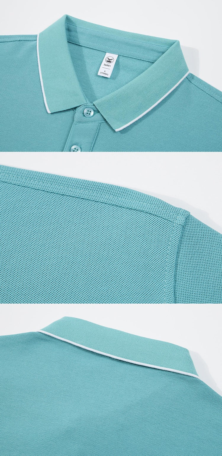 Polo da uomo in 100% cotone, a maniche corte, modello polo | JH-S6001