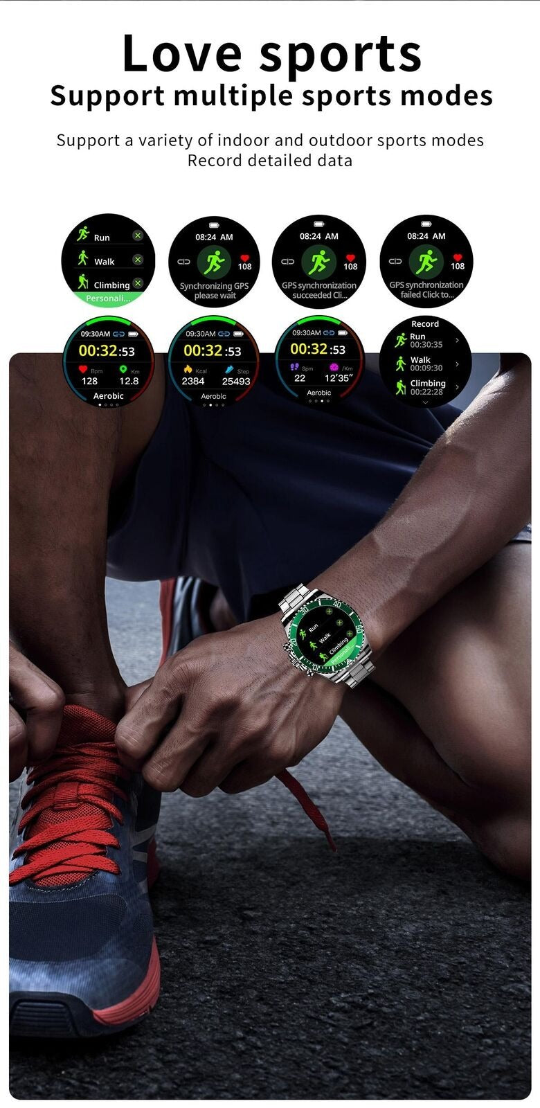 Montre connectée pour homme avec bracelet en acier et appels BT, style Rolex, pour le sport et les affaires | AW-12
