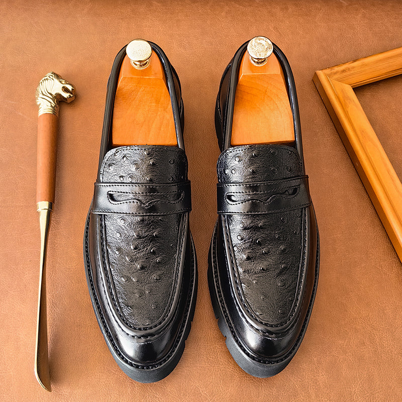 Mocassins Penny pour hommes de qualité supérieure, mocassins d'affaires formels à enfiler, chaussures en cuir | 8851