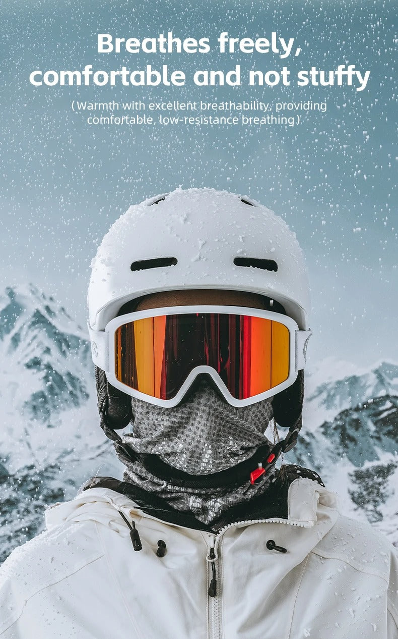 Maschera da sci antivento invernale in pile per ciclismo, sciarpa da esterno | WB022