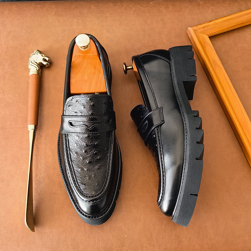 Mocassins Penny pour hommes de qualité supérieure, mocassins d'affaires formels à enfiler, chaussures en cuir | 8851