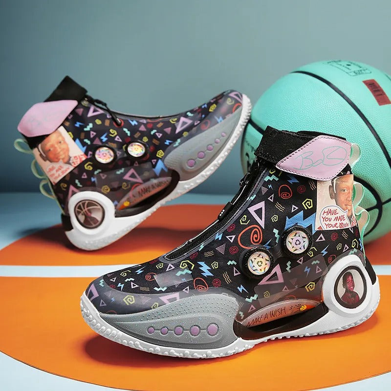 Baskets d'extérieur unisexes respirantes à boucle rotative, chaussures de sport décontractées, de course, de mode, blanc cassé | 8826