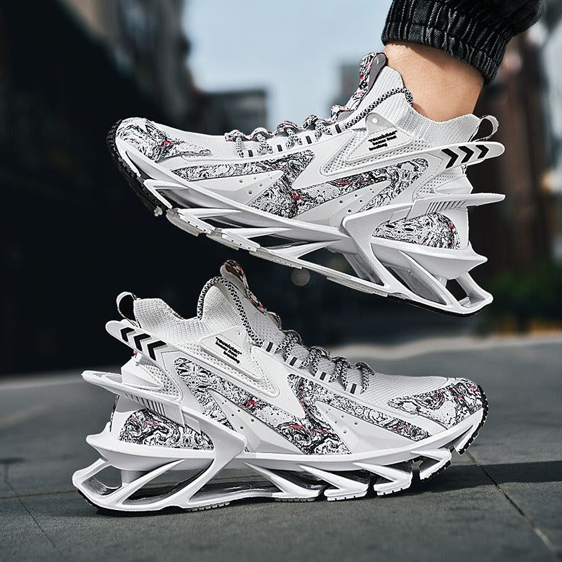 Men's Lightweight Running Sneakers Fashion Casual Flying Woven Trainers Blade Sports Shoes | 1236