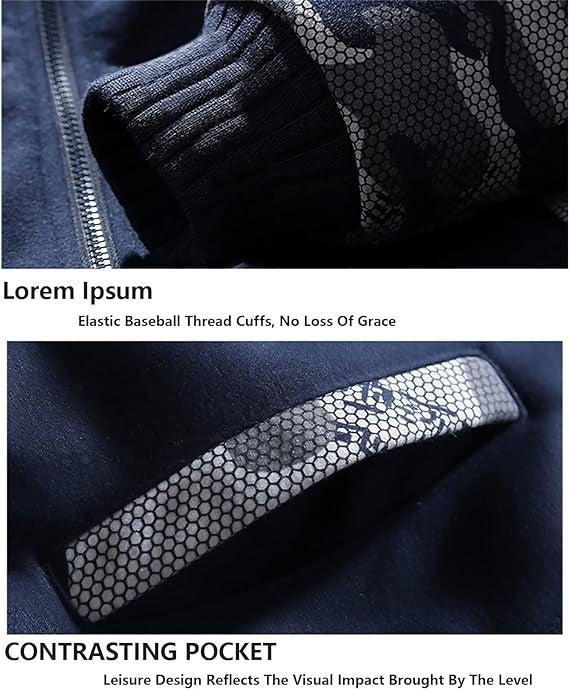 Survêtement camouflage pour homme avec fermeture éclair et veste à capuche en polaire épaisse d'hiver + pantalon