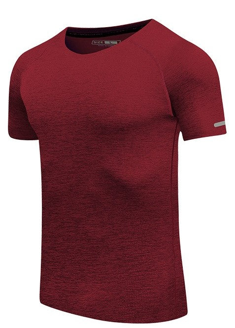 Uomo manica corta asciugatura rapida atletica palestra attiva T-shirt traspirante Top | 6098