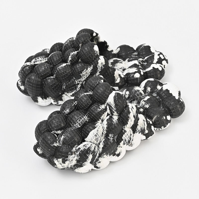 Chaussons à bulles unisexes en EVA de haute qualité, antidérapants, semelle de massage personnalisée en EVA, pantoufles à bulles d'intérieur souples pour la maison | RZ0025
