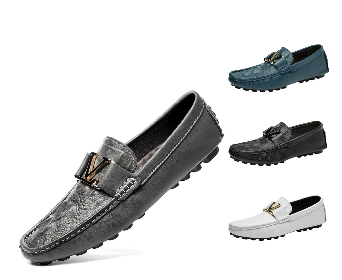 Scarpe in vera pelle di alta qualità, mocassini casual da infilare, scarpe in pelle | H9901