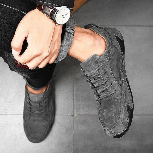 Scarpe da ginnastica casual in pelle da uomo fatte a mano, mocassini traspiranti, scarpe da barca da passeggio | 88897