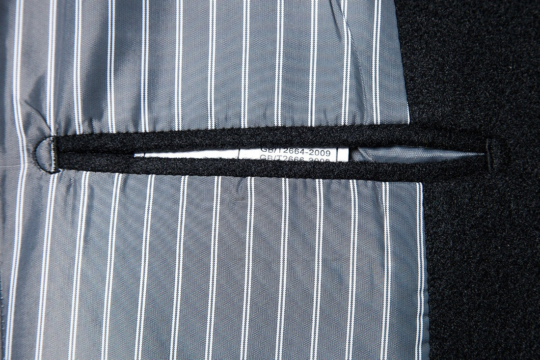 Trench in lana da uomo con colletto rovesciato, lungo in lana e misto lana | JJ-YF601