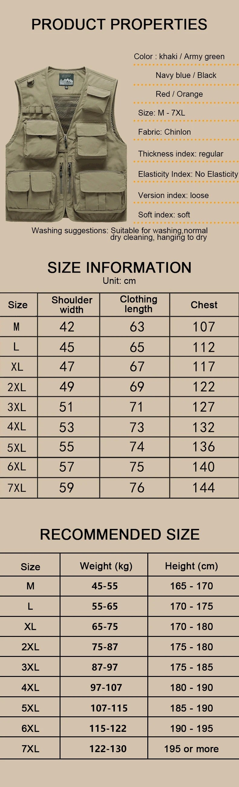 Gilet cargo multitasche da uomo, maglione da pesca per arrampicata, campeggio, escursionismo, gilet estivo