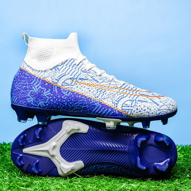 Chaussures de football professionnelles à crampons montantes et respirantes | 23152