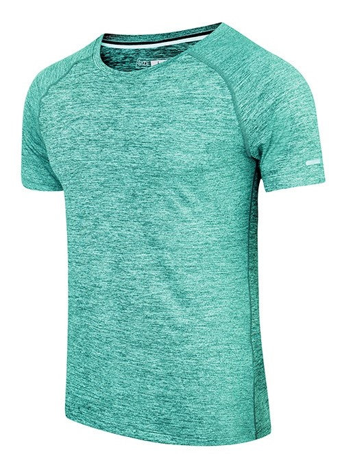 Uomo manica corta asciugatura rapida atletica palestra attiva T-shirt traspirante Top | 6098