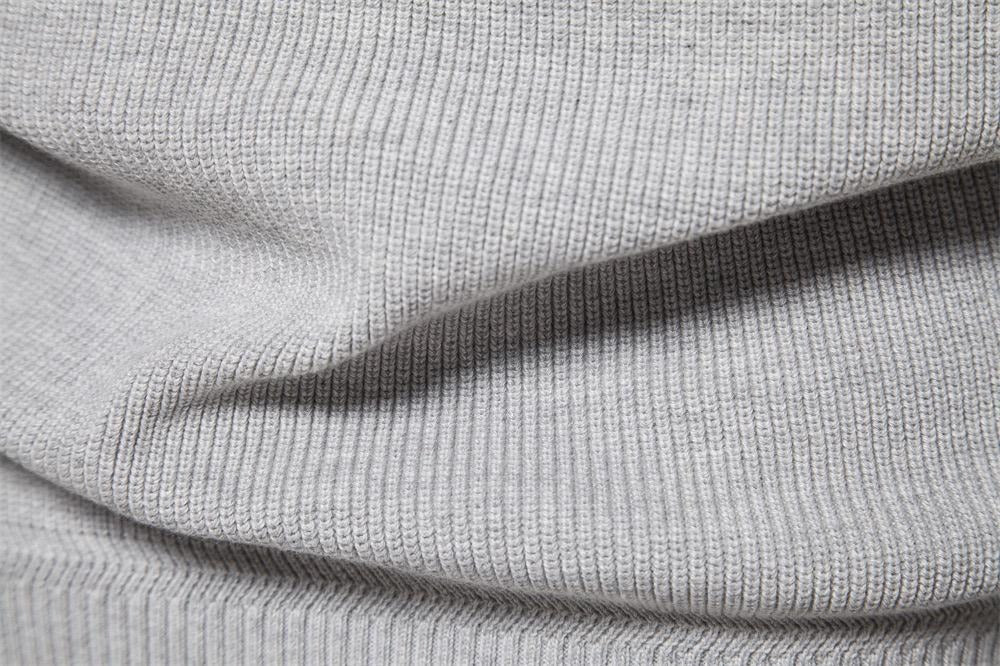Cardigan con cerniera in cotone, maglioni casual, maglione invernale a collo alto | Y832