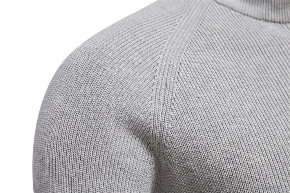 Cardigan con cerniera in cotone, maglioni casual, maglione invernale a collo alto | Y832