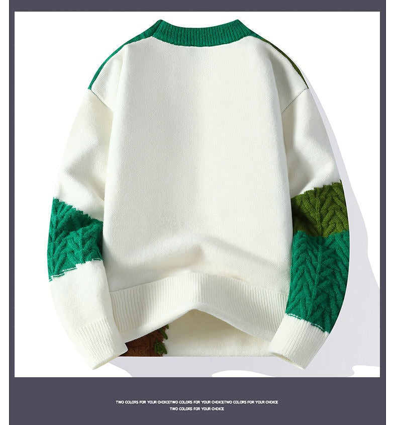 Men's Winter Casual Sweater Crew Neck Knit Pullover Sweater | 2410-WE24606