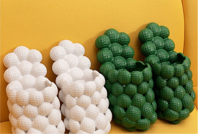 Chaussons à bulles unisexes en EVA de haute qualité, antidérapants, semelle de massage personnalisée en EVA, pantoufles à bulles d'intérieur souples pour la maison | RZ0025