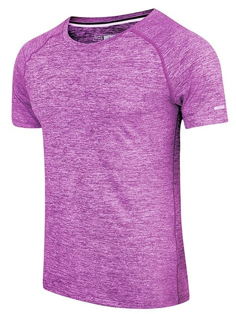 Uomo manica corta asciugatura rapida atletica palestra attiva T-shirt traspirante Top | 6098
