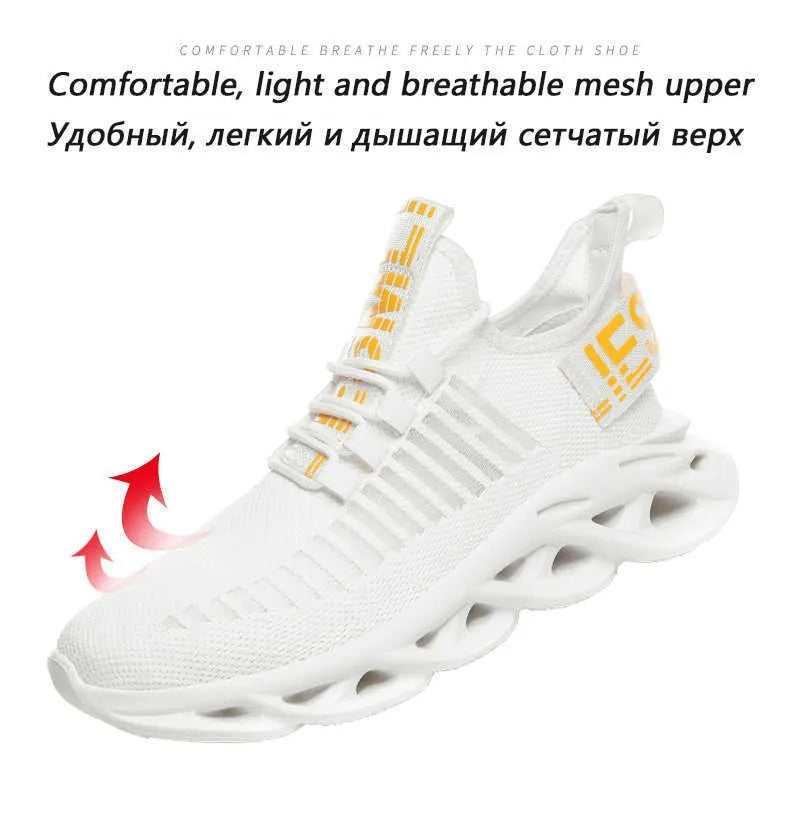 Baskets de marche en tricot respirantes Chaussures de sport légères Baskets de sport basses confortables | G101