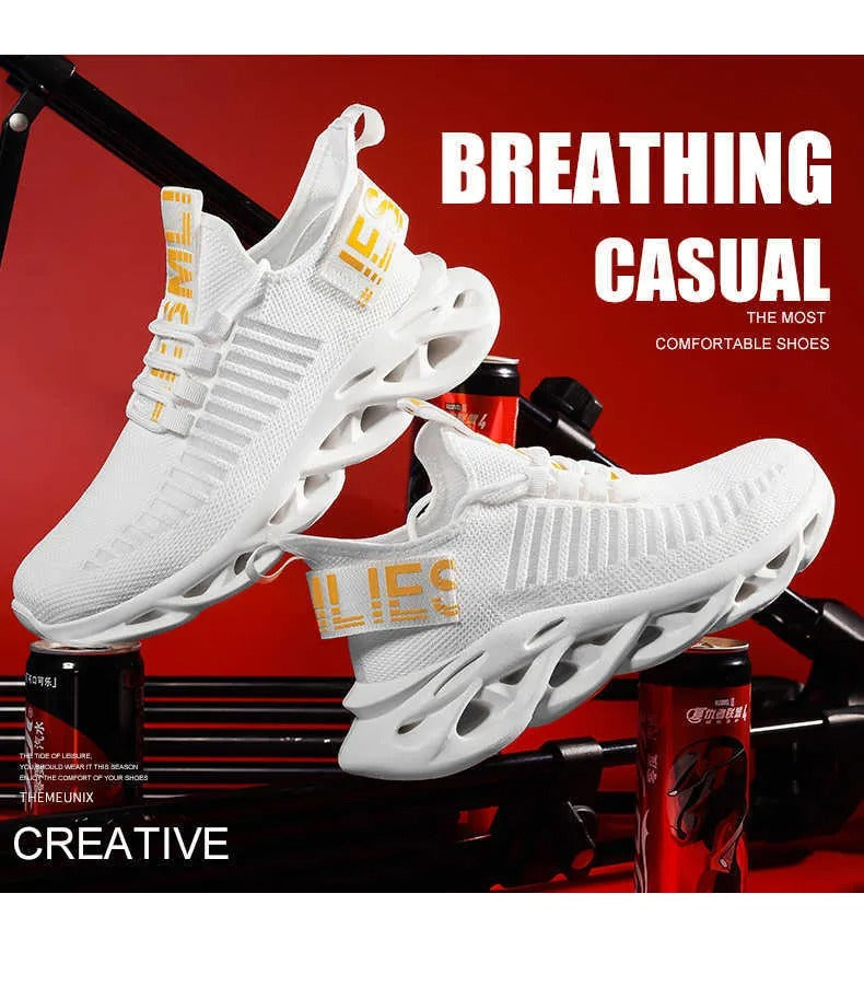 Baskets de marche en tricot respirantes Chaussures de sport légères Baskets de sport basses confortables | G101