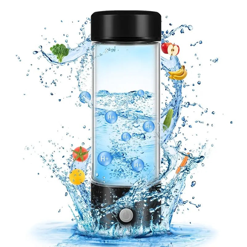 Hydrogen Water Bottle – USB Rechargeable & Portable with Stainless Steel Cap Transforms Regular Water into Hydrogen-Rich Hydration | TQ-08