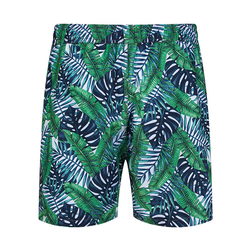 Men's 3D Digital Printing Pocket Shorts Buckle Lapel Summer Shorts | STK