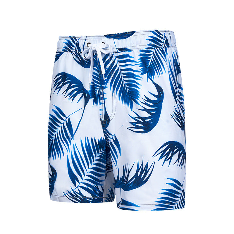 Men's 3D Digital Printing Pocket Shorts Buckle Lapel Summer Shorts | STK