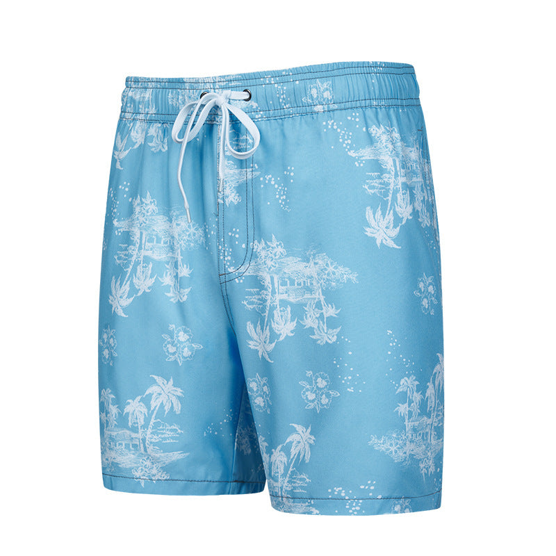 Men's 3D Digital Printing Pocket Shorts Buckle Lapel Summer Shorts | STK