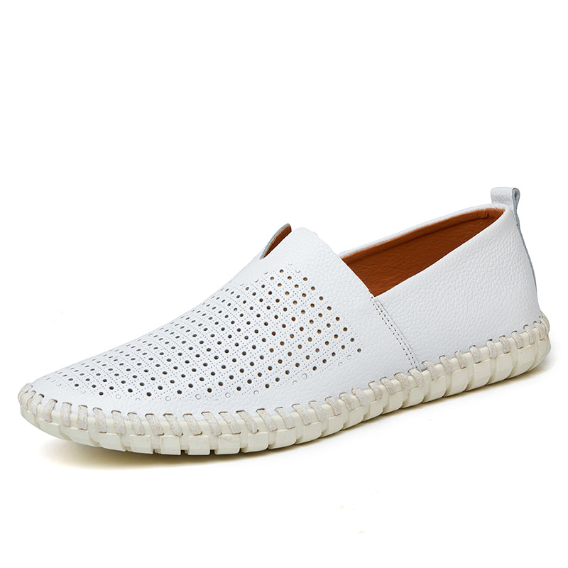 Men’s Genuine Leather Handmade Casual Shoes – Extra Large Sizes 38–50 | Breathable or Solid Upper Options | 955-1