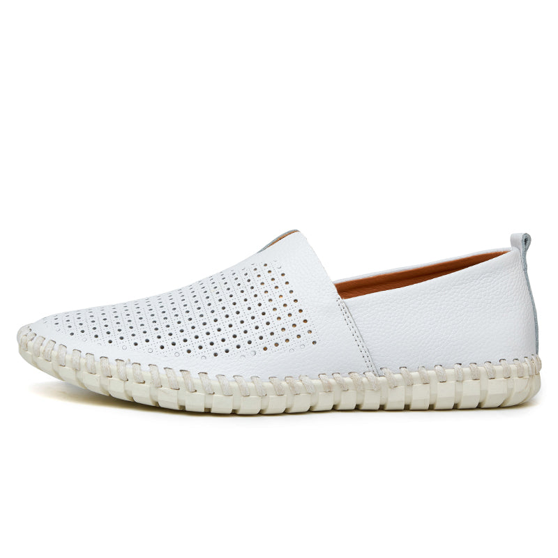 Men’s Genuine Leather Handmade Casual Shoes – Extra Large Sizes 38–50 | Breathable or Solid Upper Options | 955-1