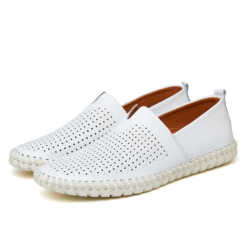Men’s Genuine Leather Handmade Casual Shoes – Extra Large Sizes 38–50 | Breathable or Solid Upper Options | 955-1