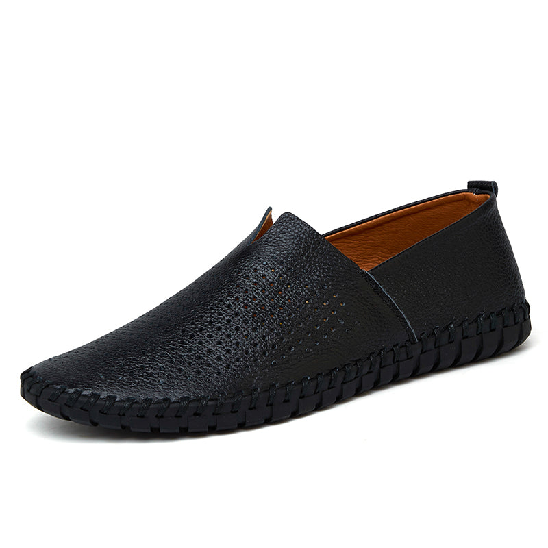 Men’s Genuine Leather Handmade Casual Shoes – Extra Large Sizes 38–50 | Breathable or Solid Upper Options | 955-1