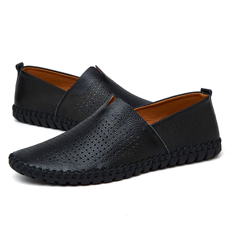 Men’s Genuine Leather Handmade Casual Shoes – Extra Large Sizes 38–50 | Breathable or Solid Upper Options | 955-1