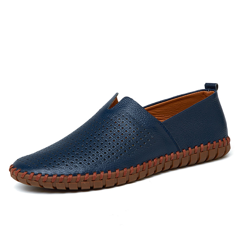 Men’s Genuine Leather Handmade Casual Shoes – Extra Large Sizes 38–50 | Breathable or Solid Upper Options | 955-1