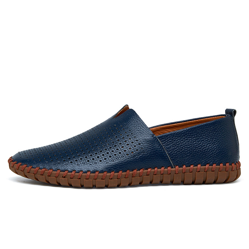Men’s Genuine Leather Handmade Casual Shoes – Extra Large Sizes 38–50 | Breathable or Solid Upper Options | 955-1