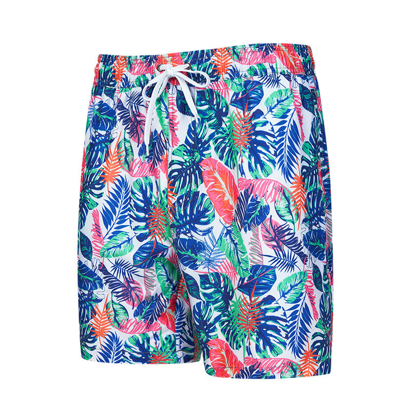 Men's 3D Digital Printing Pocket Shorts Buckle Lapel Summer Shorts | STK