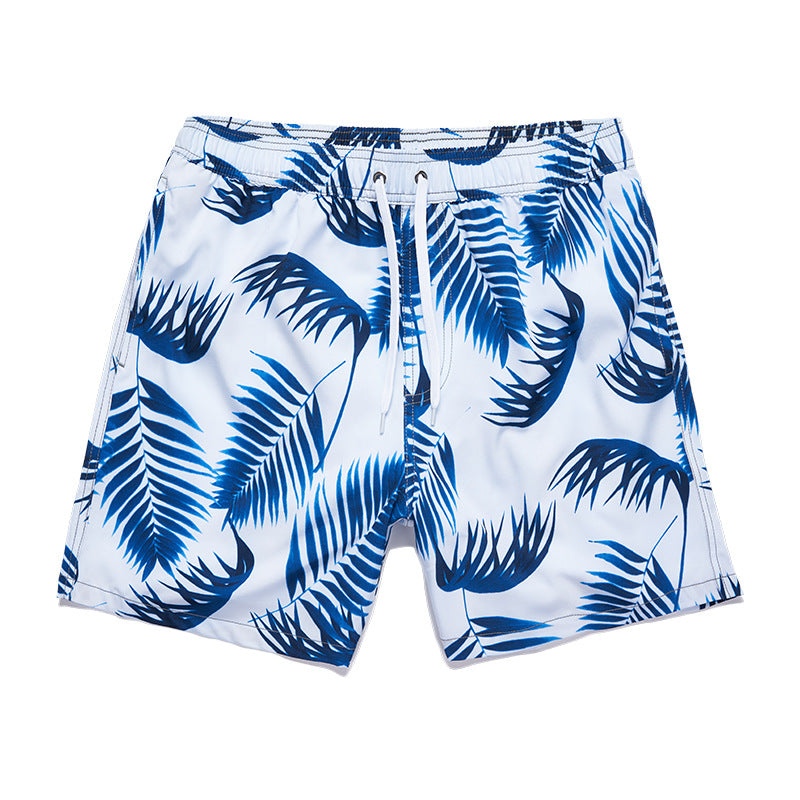 Men's 3D Digital Printing Pocket Shorts Buckle Lapel Summer Shorts | STK