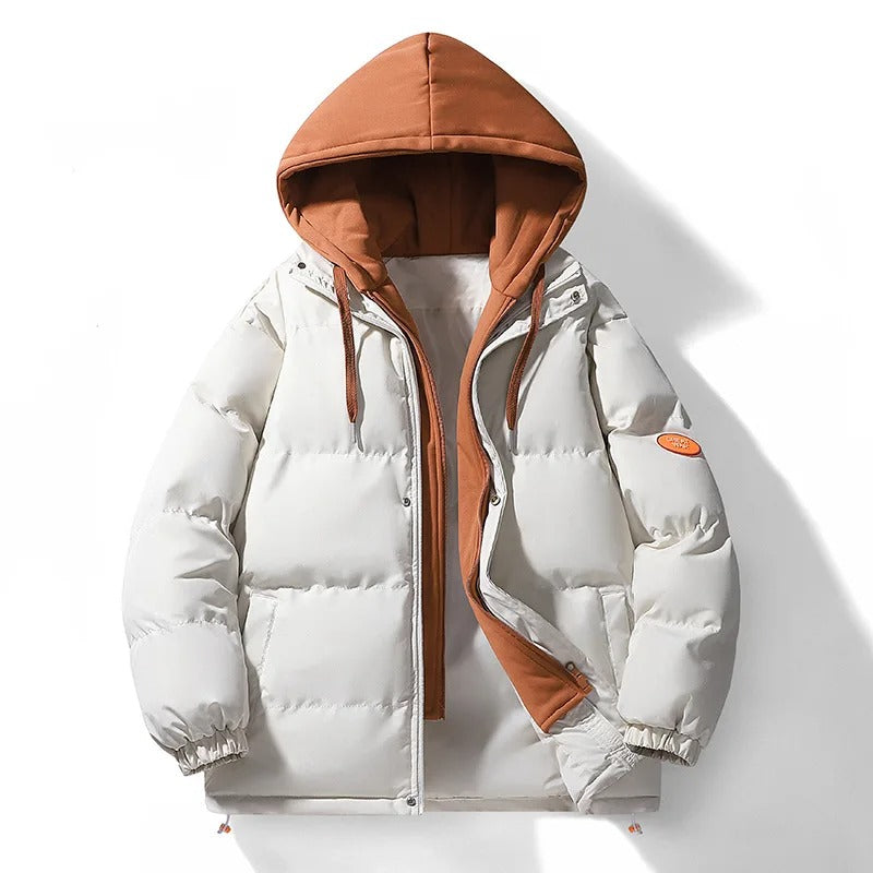 Veste d'hiver à manches longues en velours côtelé à capuche décontractée pour l'extérieur | 6677