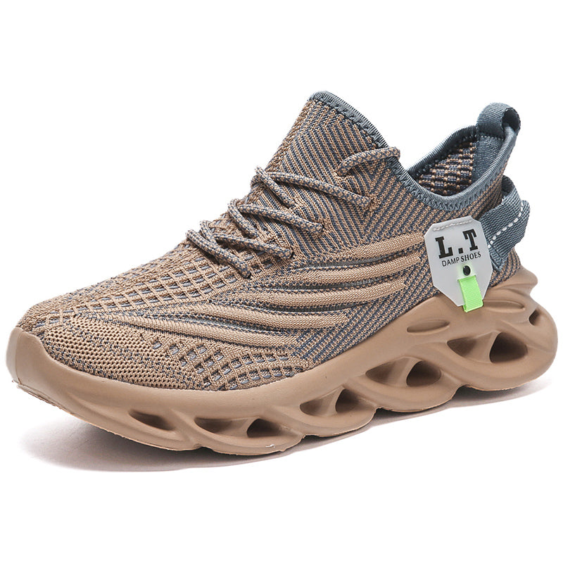 Scarpe da ginnastica sportive da uomo virali TikTok con lacci 2024 alla moda casual con suola intrecciata ultraleggera e testurizzata, scarpe comode | 2206