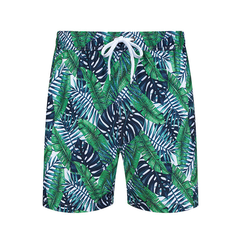 Men's 3D Digital Printing Pocket Shorts Buckle Lapel Summer Shorts | STK