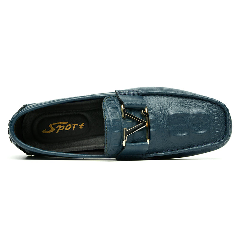 Scarpe in vera pelle di alta qualità, mocassini casual da infilare, scarpe in pelle | H9901
