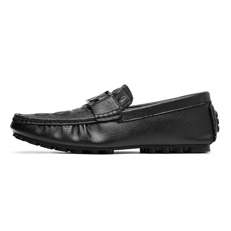 Scarpe in vera pelle di alta qualità, mocassini casual da infilare, scarpe in pelle | H9901