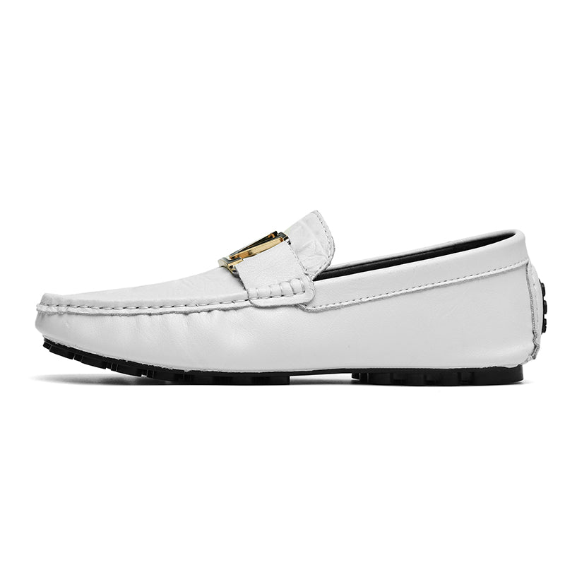 Scarpe in vera pelle di alta qualità, mocassini casual da infilare, scarpe in pelle | H9901
