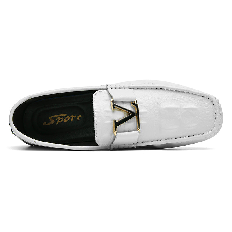 Scarpe in vera pelle di alta qualità, mocassini casual da infilare, scarpe in pelle | H9901